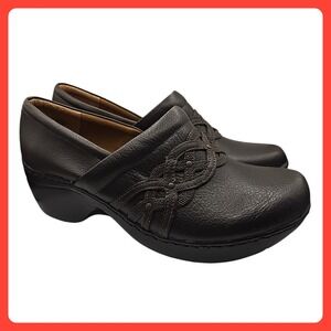 Thom McAn Brown Leather Clog Shoes -‎ Women's Size 11 - Excellent Condition!